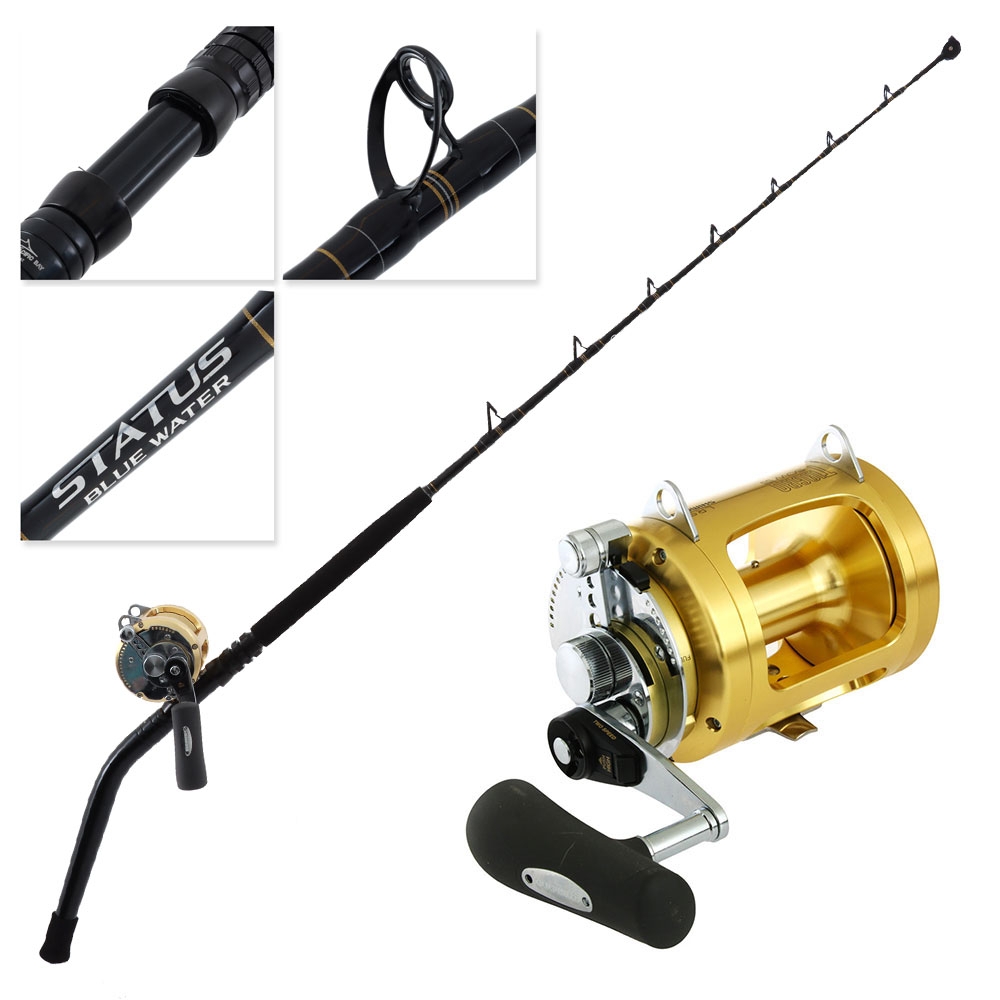 Shimano Tiagra 50 WA Status Blue Water Bent Butt Game Combo 5ft 6in 24-37kg 2pc