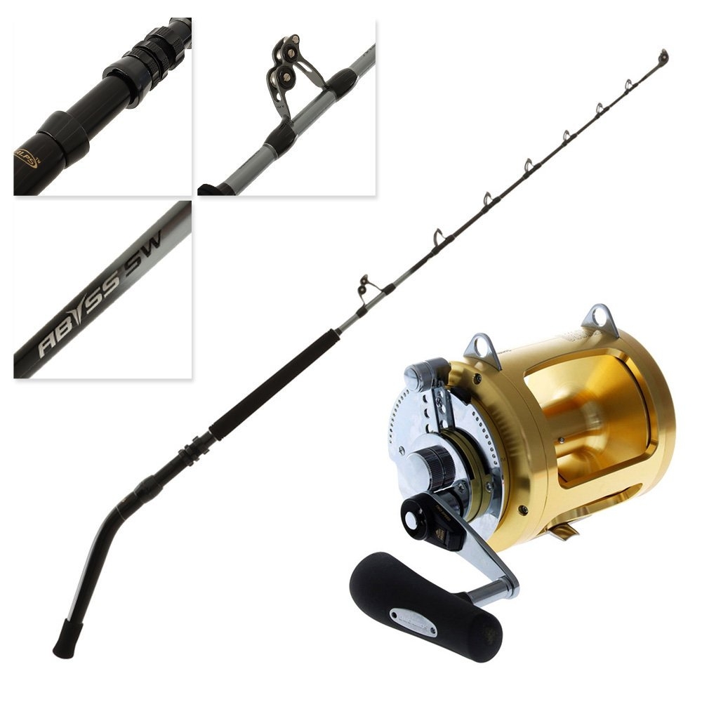 Shimano Tiagra 80 WA Game 25 Abyss SW Dual Butt Game Combo 5ft 6in 80lb 2pc