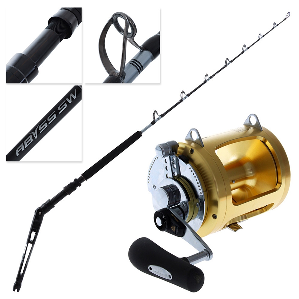 Shimano Tiagra 80 WA Abyss SW Adjustable Butt Game Combo 5ft 6in 60-100lbs 2pc