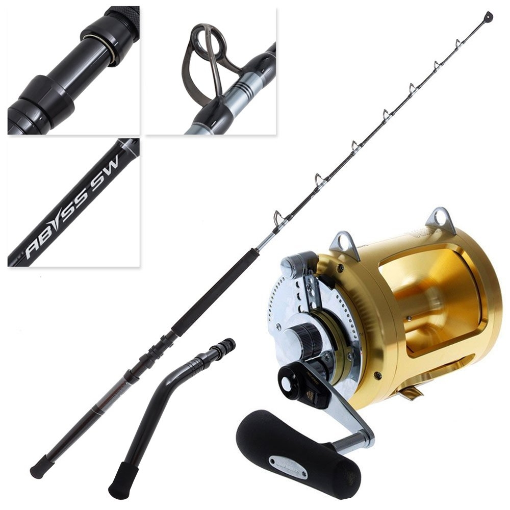 Shimano Tiagra 80 WA Abyss SW R/T Bent + Straight Butt Game Combo 5ft 6in 80lb 2pc