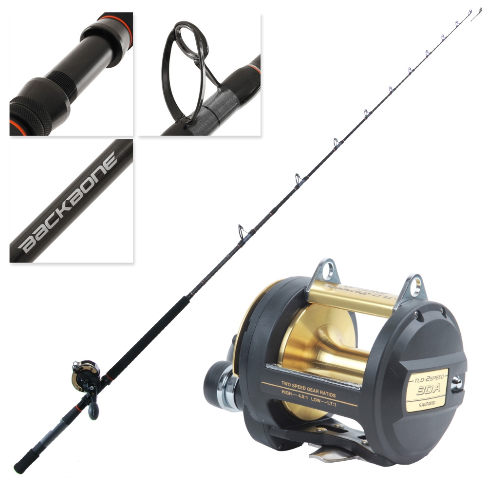 Shimano Triton TLD30 Backbone Land Based Game Combo 8ft 15-24kg 2pc
