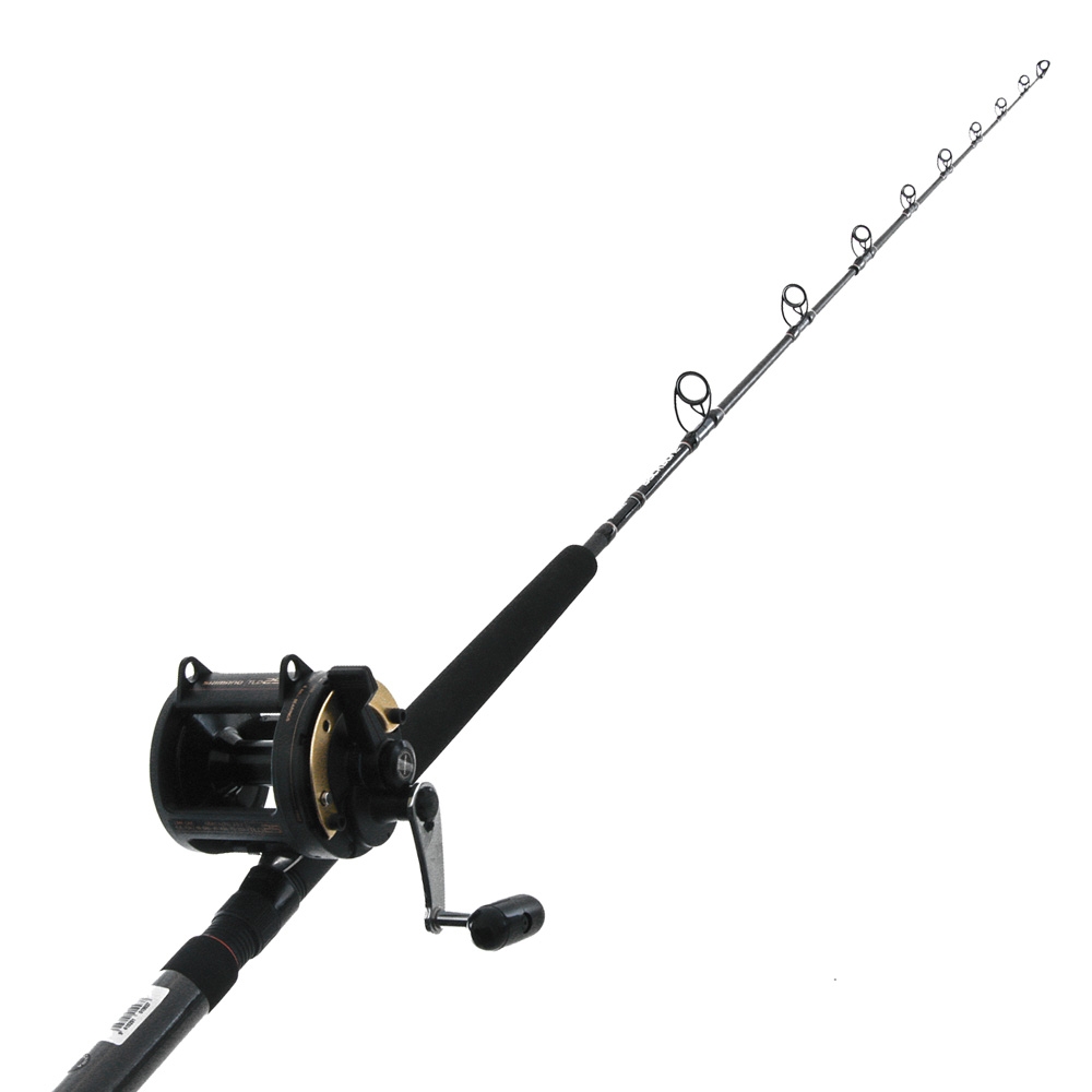 Shimano Triton TLD 25 Reel Backbone Lever Drag Overhead Travel Boat Combo 6ft 6in 10-15kg 3pc