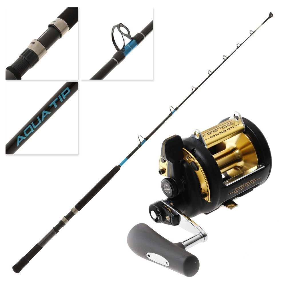 Shimano TLD 50 LRS 2-Speed 25 Aquatip Roller Tip Game Combo 5ft 6in 24kg 1pc