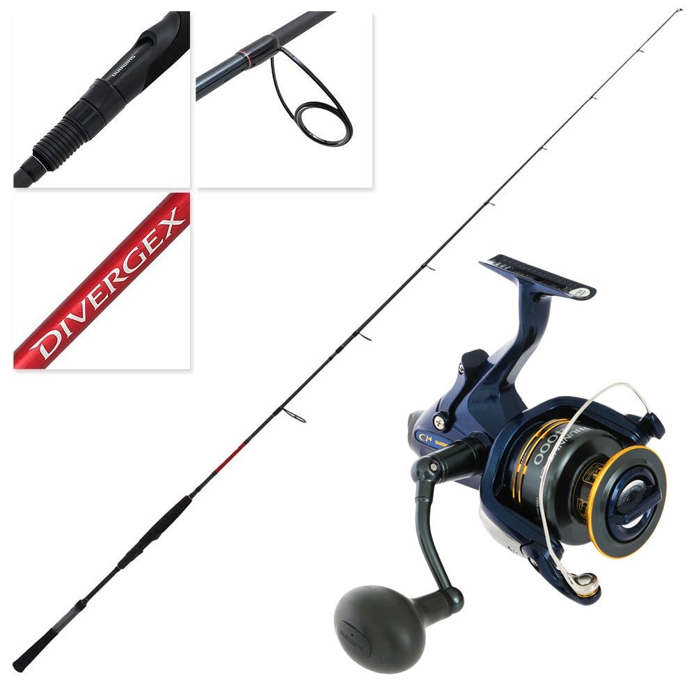 Shimano Thunnus 4000 F Ci4 Divergex Heavy Softbait Combo 7ft 5-10kg 2pc
