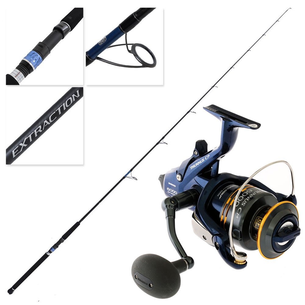 Shimano Thunnus 6000 F CI4 Extraction Spinning Combo 7ft 10in 15-30lb 2pc