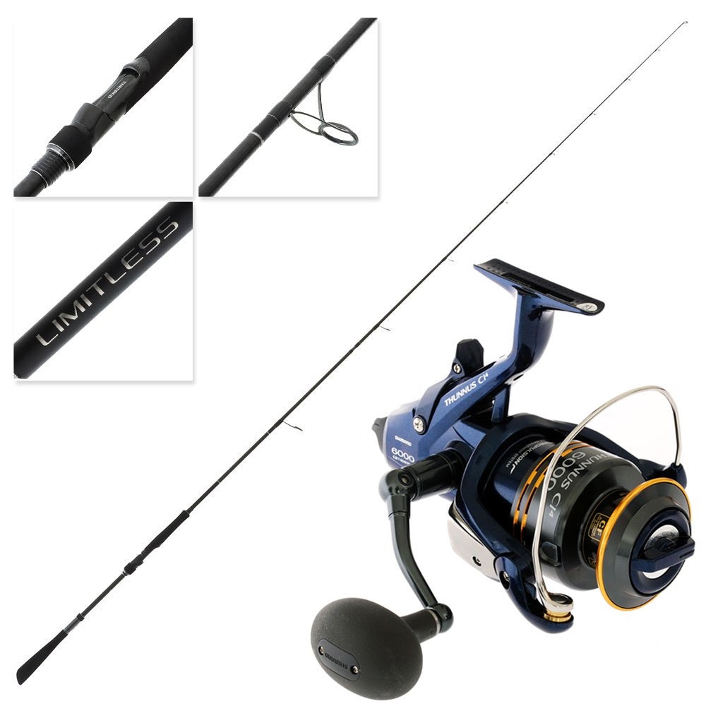 Shimano Thunnus 6000 F CI4 Limitless Extra Heavy Spinning Rock Combo 9ft 8-15kg 2pc