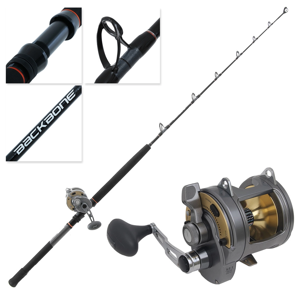 shimano backbone elite jig rod Carbon Nearshore/Offshore Combos live bait Reel Shimano Backbone Elite 24kg
