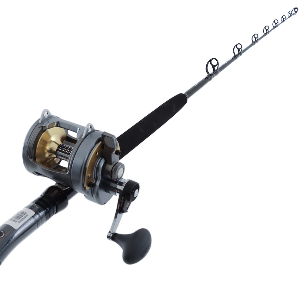 Shimano Tyrnos 30 Status Blue Water Bent Butt DDM 2-Speed Game Combo 5ft 10in 15-24kg 2pc