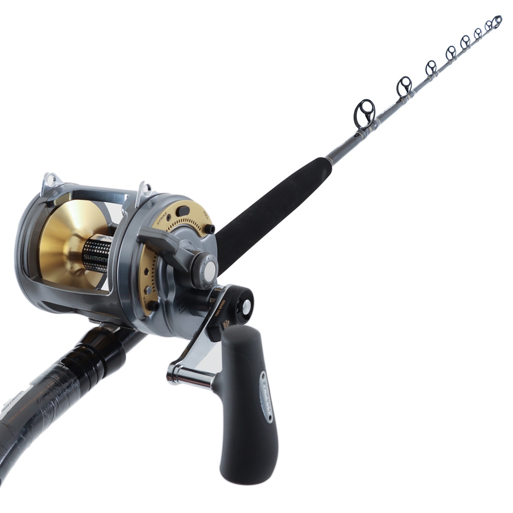 Shimano Tyrnos 50 LRS Status Blue Water Bent Butt Deep Drop 2-Speed Game Combo 5ft 6in 22-36kg 2pc
