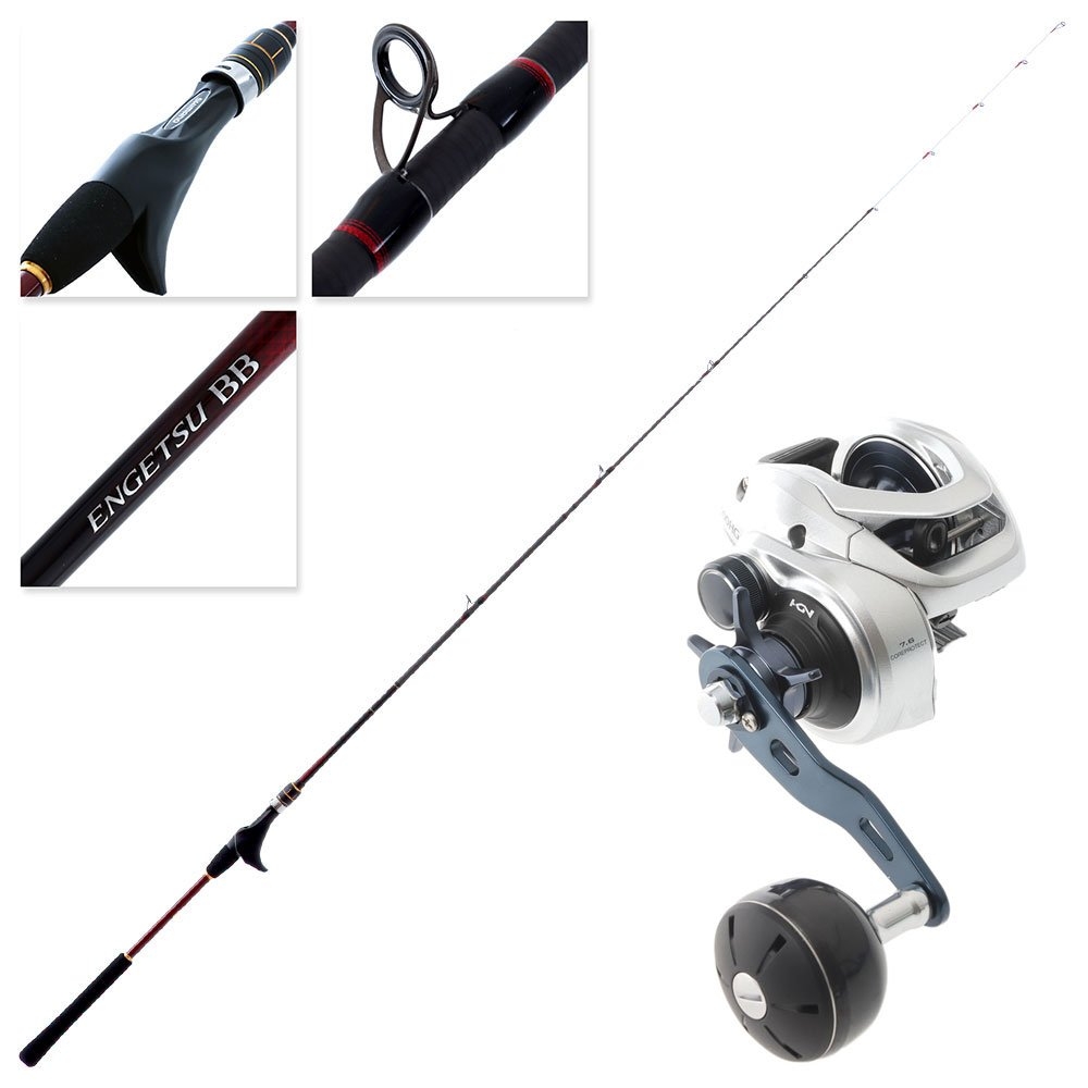 Shimano Tranx 300-HG Engetsu BB Medium Heavy Spiral Wrap Slow Jig Combo 6ft 9in 45-200g 2pc
