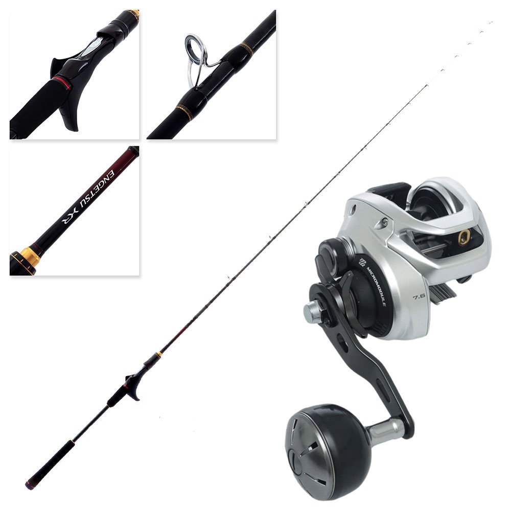 Shimano Tranx 300HG B Engetsu XR K-B66 Slow Jig Combo 6ft 6in 40-150g PE 1.2 2pc