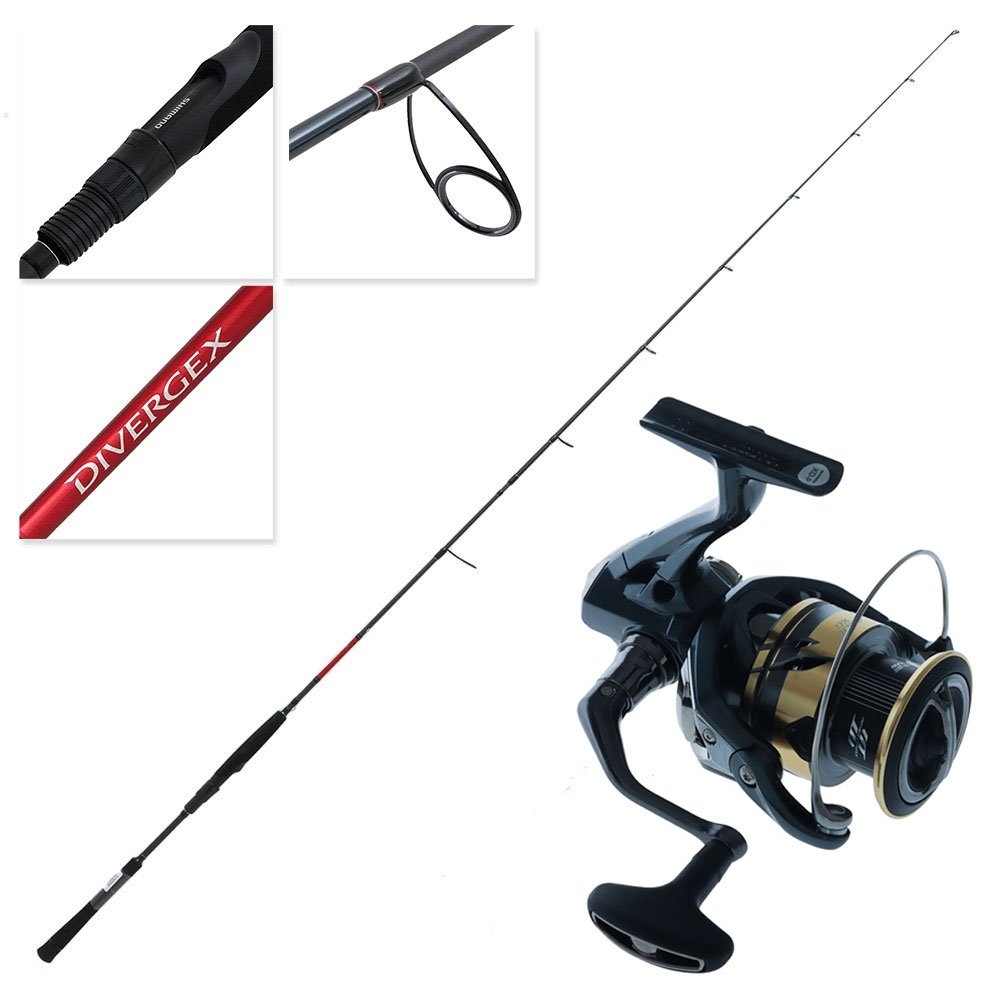 Shimano Ultegra FD 4000 XG Divergex Medium Heavy Soft Bait Spin Combo 7ft 6in 4-8kg 2pc