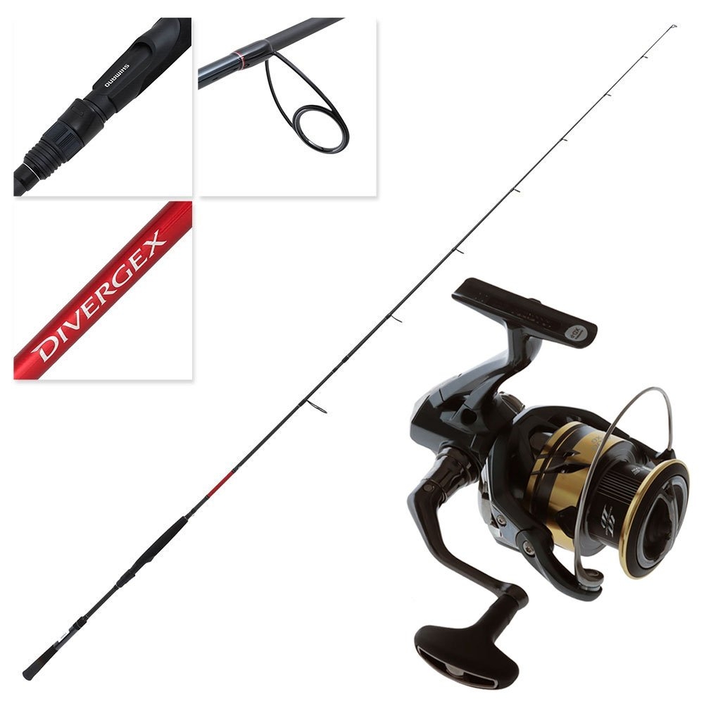 Shimano Ultegra FD 4000 XG Divergex Heavy Soft Bait Spin Combo 8ft 5-10kg 2pc