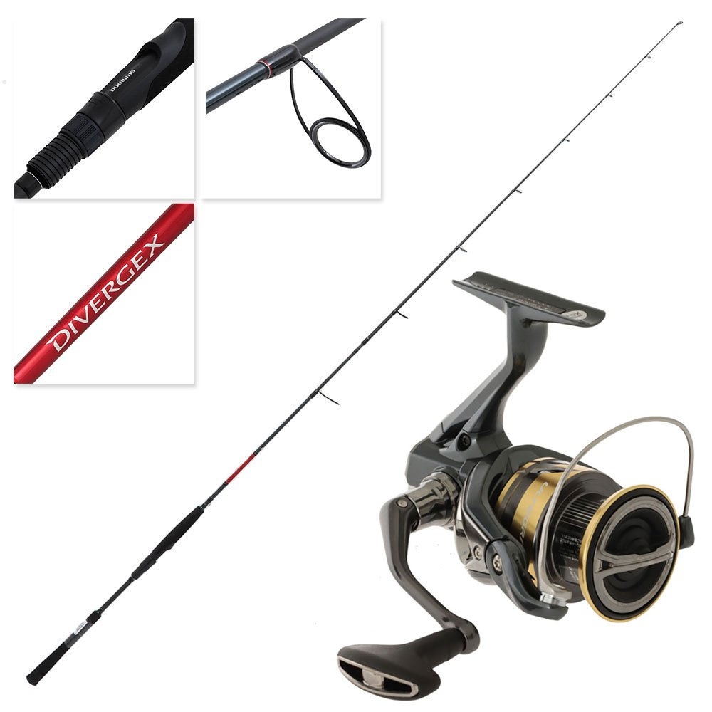 Shimano Ultegra FD C3000 HG Divergex Medium Heavy Soft Bait Spin Combo 7ft 6in 4-8kg 2pc