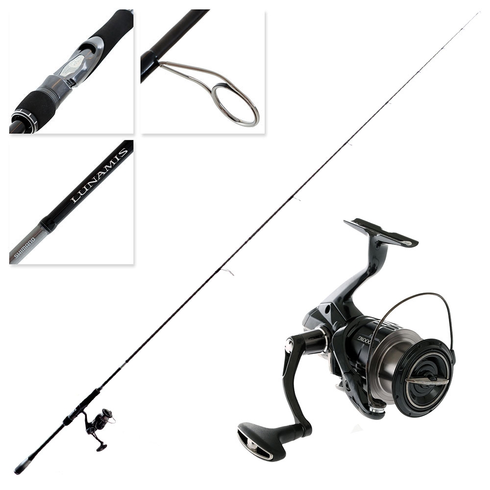 Shimano Vanquish 4000 FB XG Lunamis S80M Softbait Spin Combo 8ft PE0.8-2 2pc