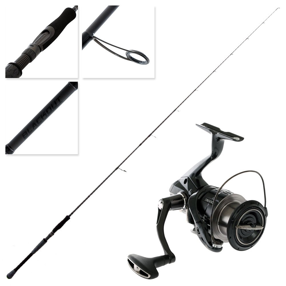 Shimano Vanquish 4000 FB XG Blackout Softbait Spin Combo 7ft 7-28g 2pc
