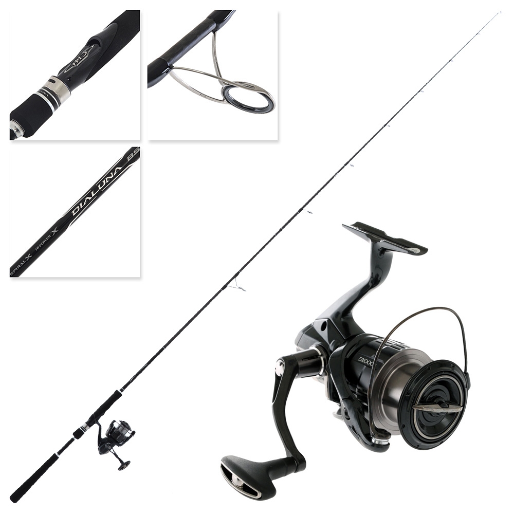 Shimano Vanquish 4000 FB XG Dialuna BS S710MH Softbait Spin Combo 7ft 10in PE1-2.5 2pc
