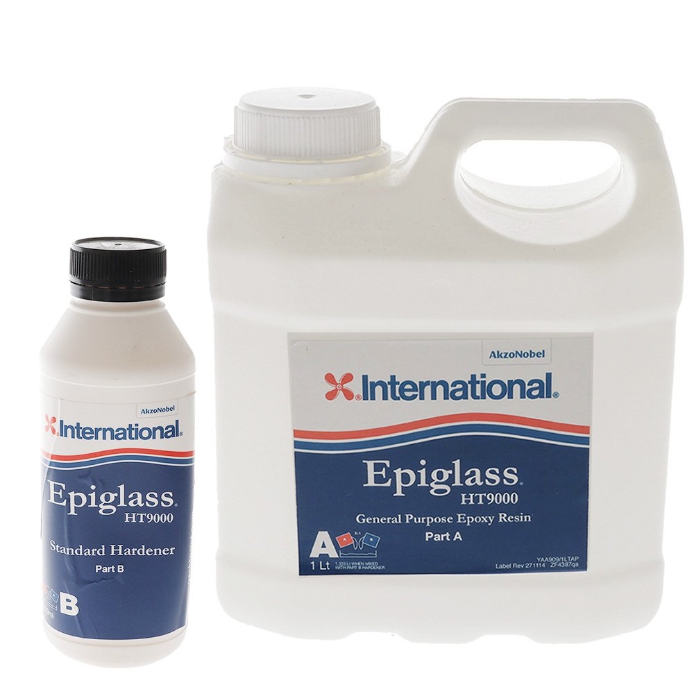 International Epiglass HT9000 Part A Epoxy Resin 1L with Part B Fast Cure Hardener 333ml