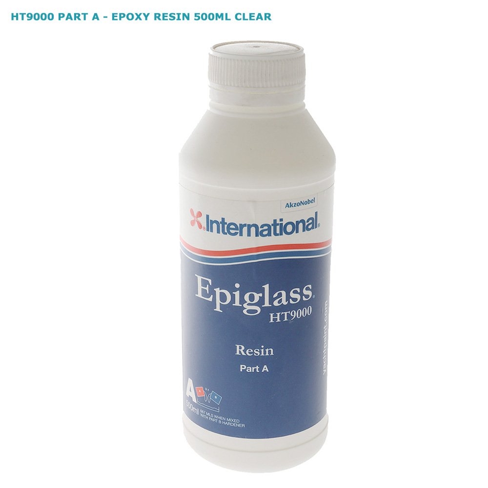 International Epiglass HT9000 Part A Epoxy Resin 500ml with Part B Fast Cure Hardener 333ml
