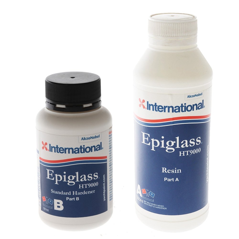 International Epiglass HT9000 Part A Epoxy Resin 500ml with Part B Standard Cure Hardener 167ml