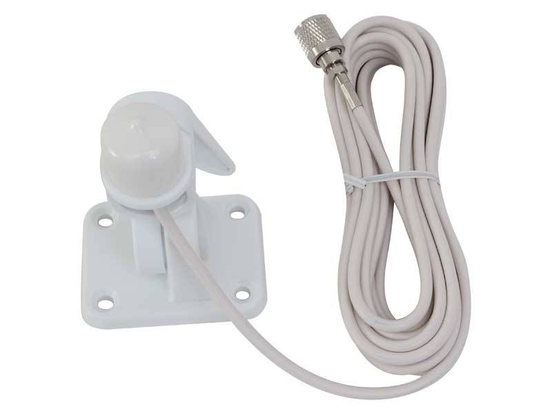 Pacific Aerials SeaMaster Pro VHF Antenna 1.8m White with P6111 4-Way Base