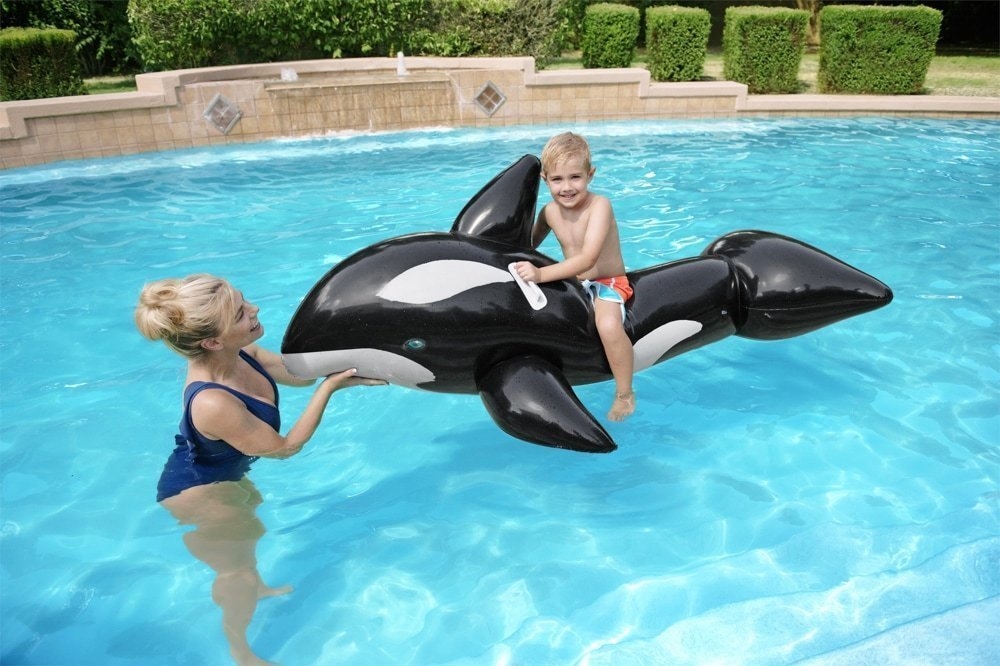 Bestway Jumbo Whale Ride-On Inflatable Pool Float 183cm