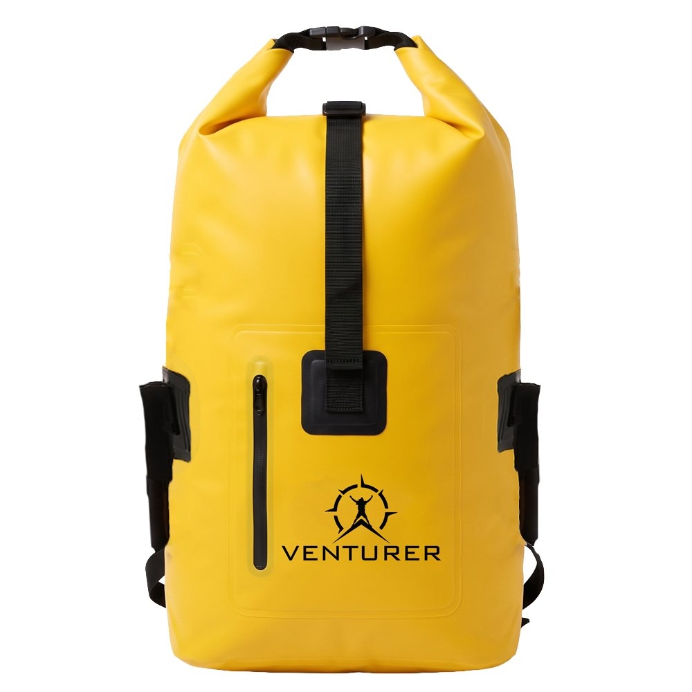 Venturer Waterproof Roll Top Dry Backpack 22L Yellow