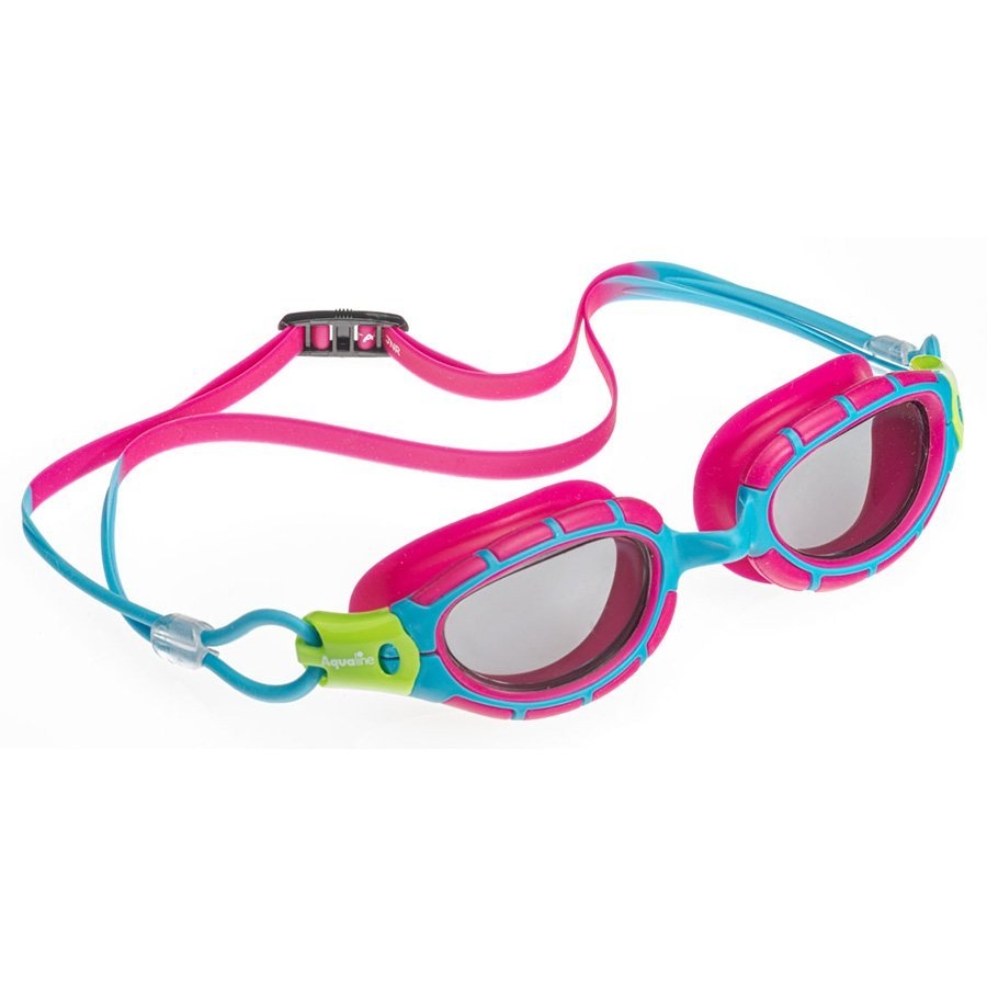 Aqualine Vantage Junior Goggles Pink/Sky/Green