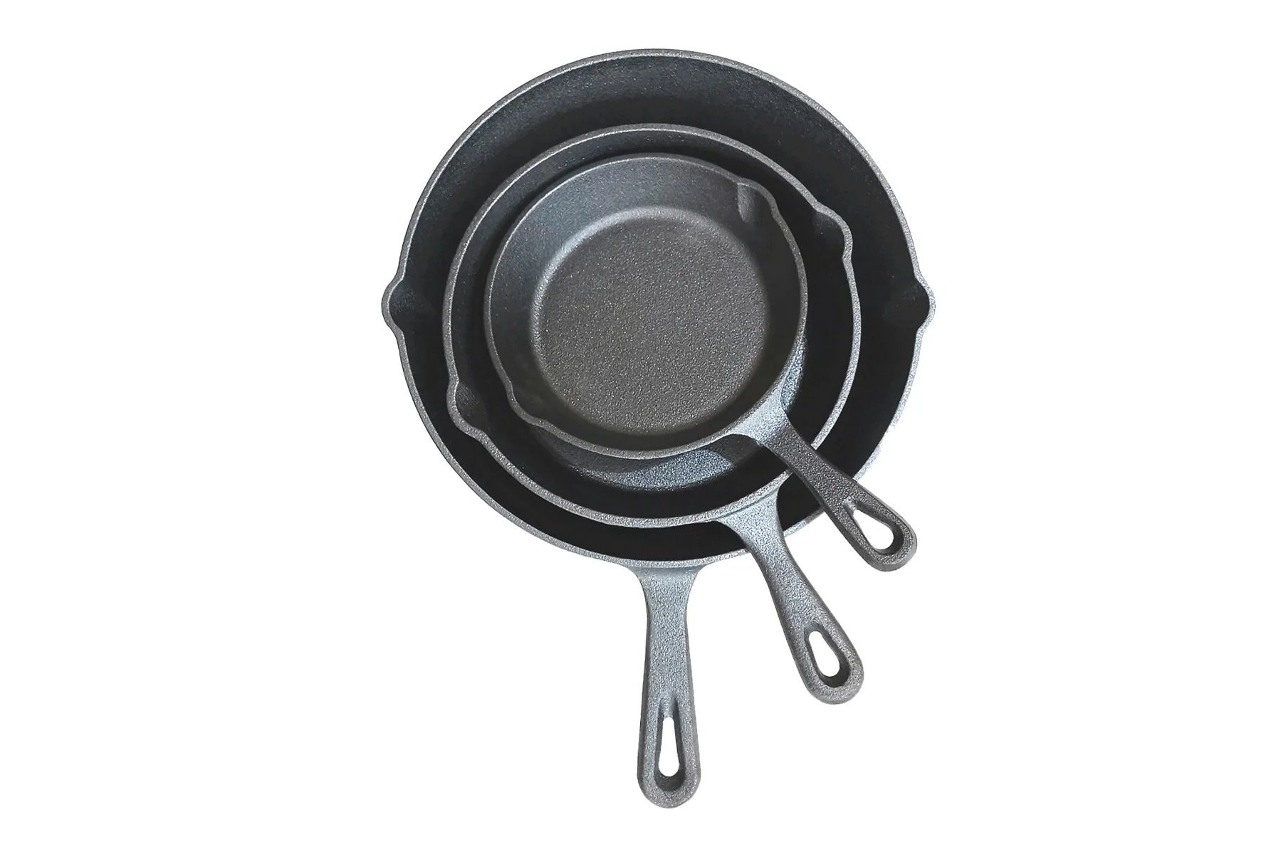 Wildtrak 3-Piece Cast Iron Frypan Set 15cm/20cm/25cm
