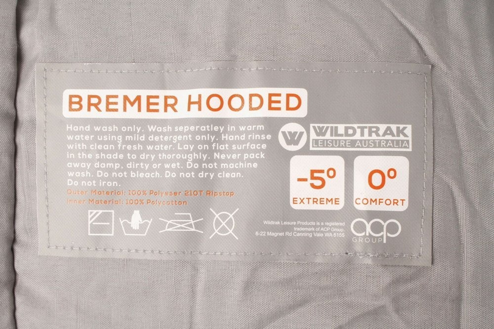 Wildtrak Bremer Junior Hooded -5C Sleeping Bag