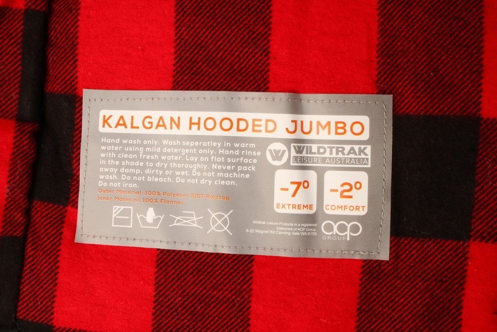 Wildtrak Kalgan Hooded Jumbo -7C Sleeping Bag