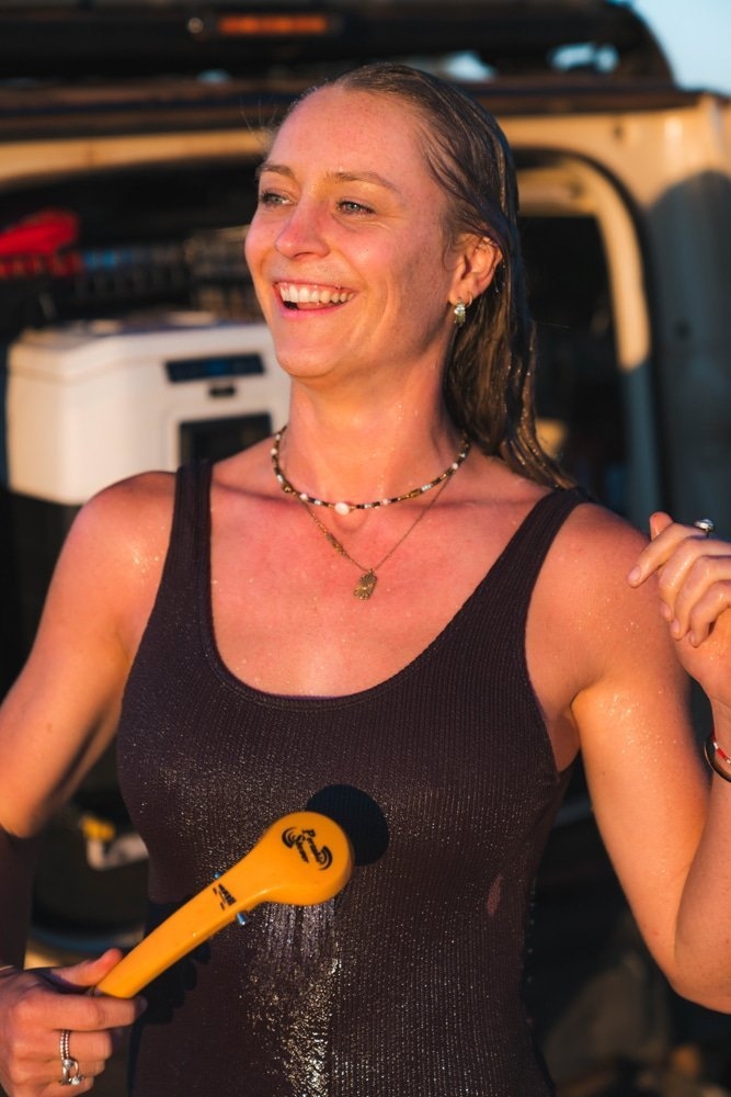 Wildtrak Portable Camp Shower with Pump 12V