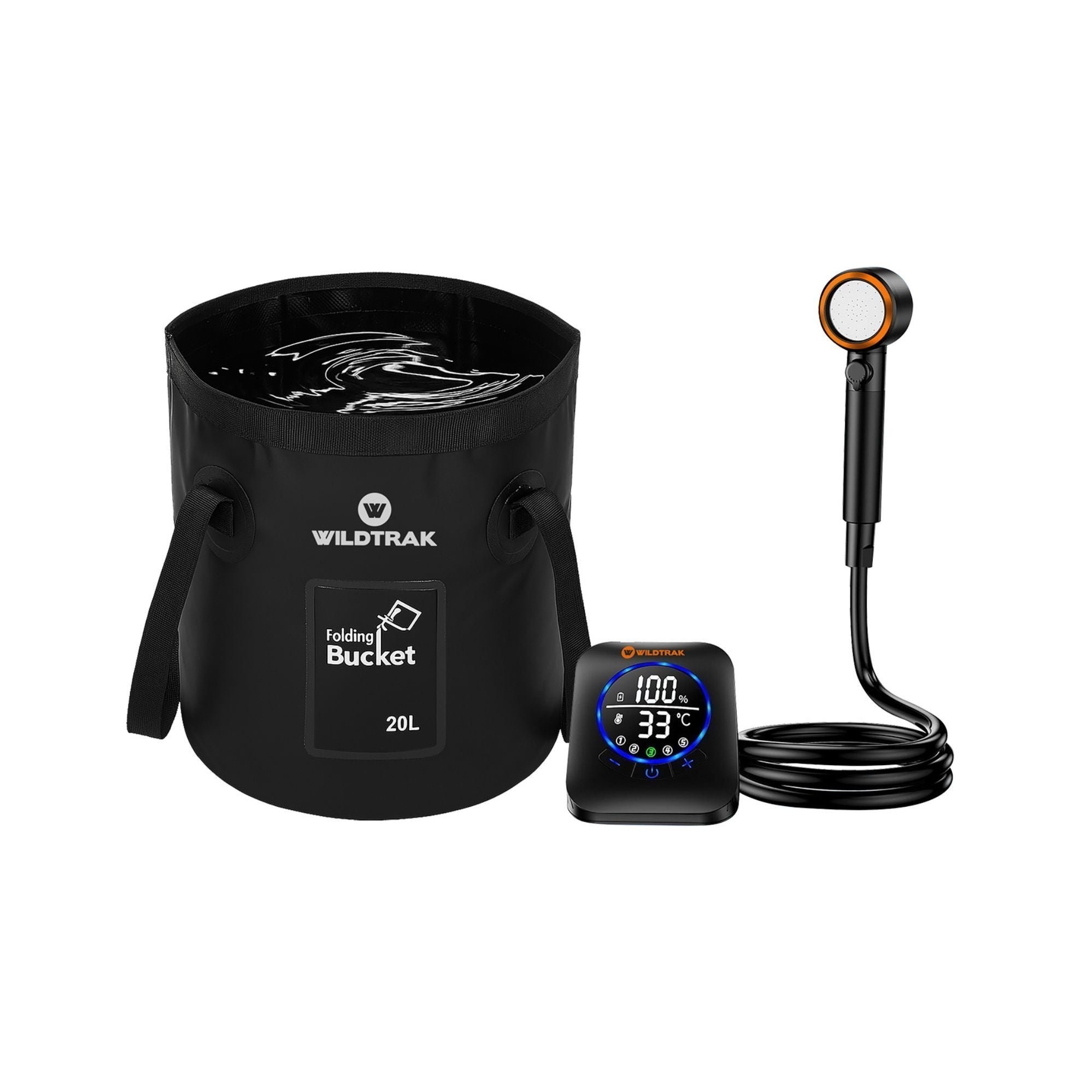 Wildtrak Portable Rechargeable Camping Shower Pro