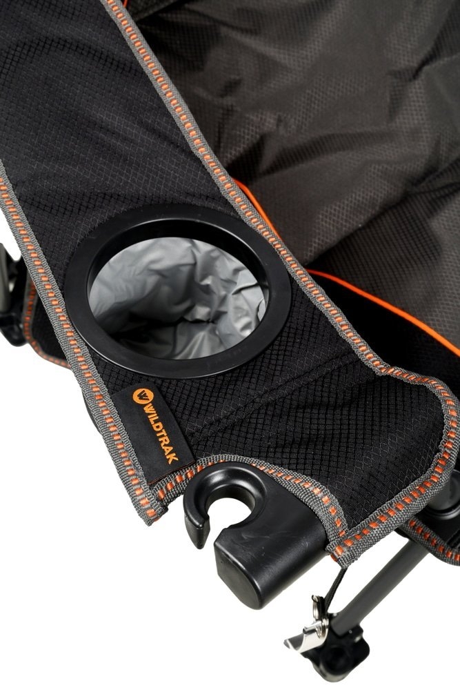 Wildtrak Yardie Deluxe Folding Camping Chair with Insulated Drink Holder