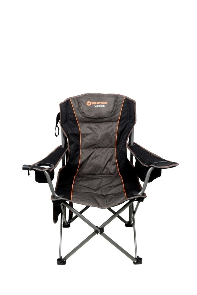 Wildtrak Yardie Deluxe Folding Camping Chair with Insulated Drink Holder