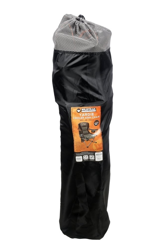 Wildtrak Yardie Deluxe Folding Camping Chair with Insulated Drink Holder