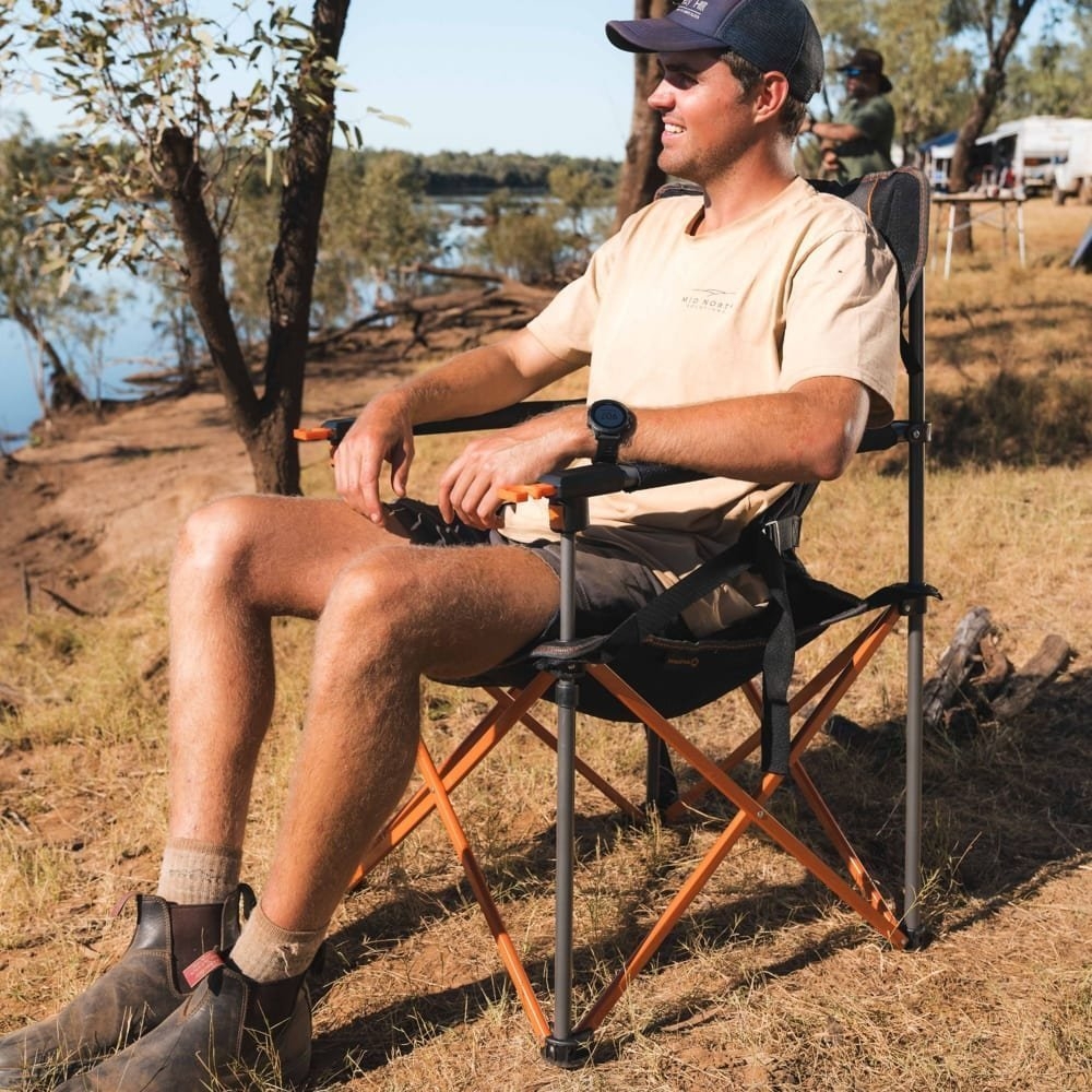 Wildtrak Nannup Folding Camp Chair with Lumbar Support