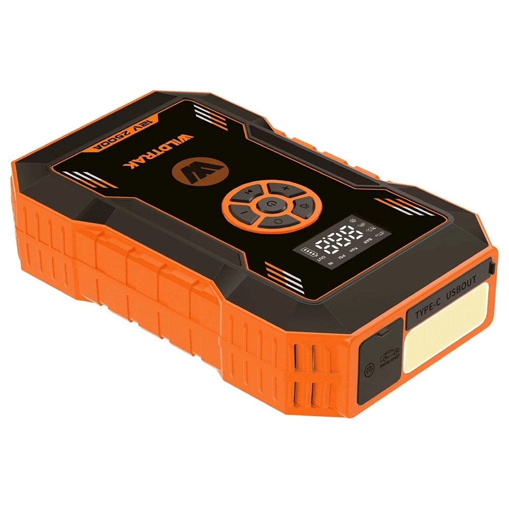 Wildtrak Lithium Jump Starter 12V 2500A 12000mAh with Tyre Compressor