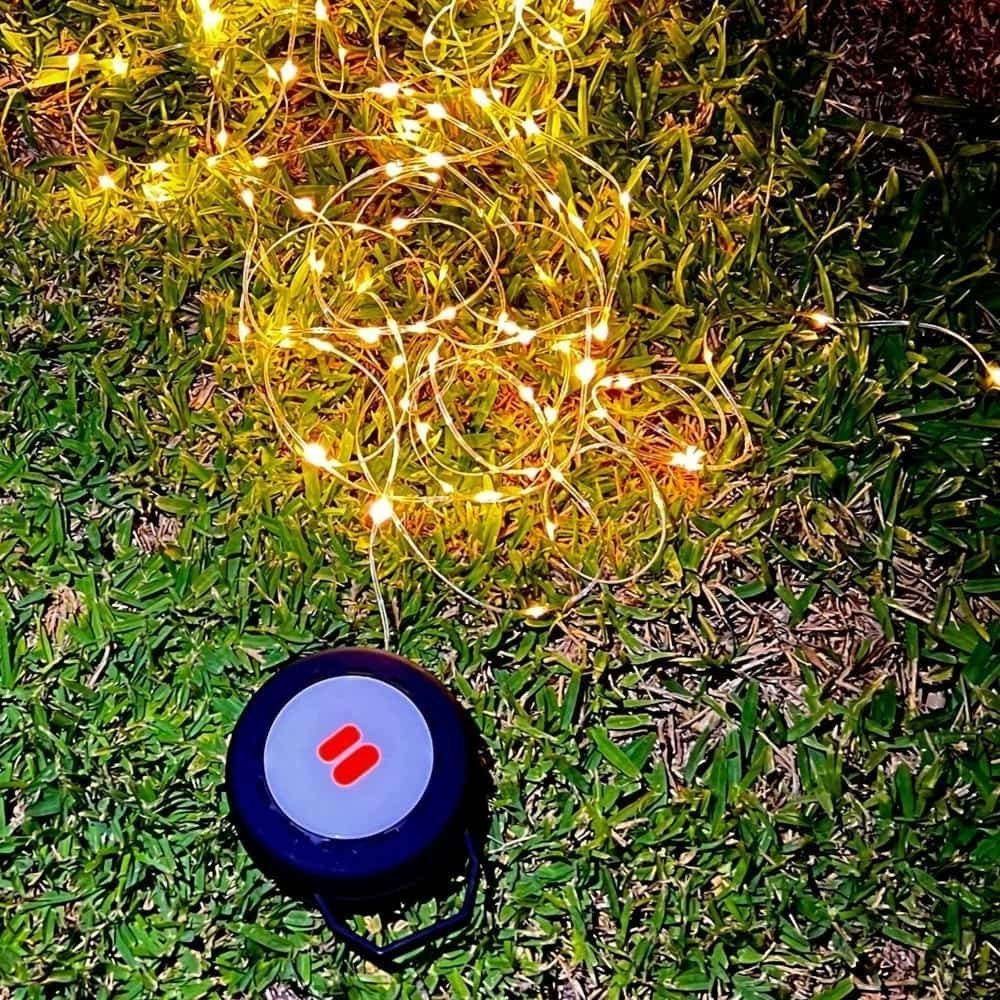 Wildtrak Lantern and 10m Multicolour String Light Combo 200 Lumens