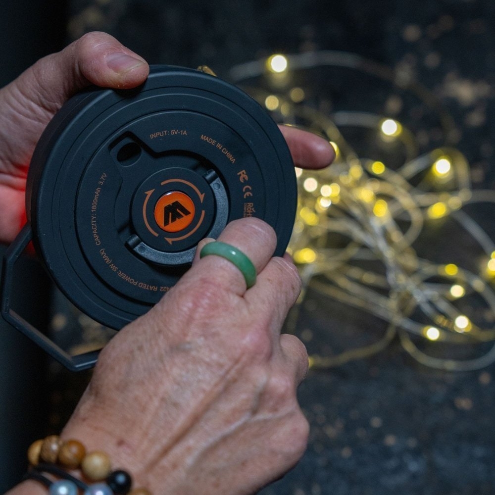 Wildtrak Lantern and 10m Multicolour String Light Combo 200 Lumens