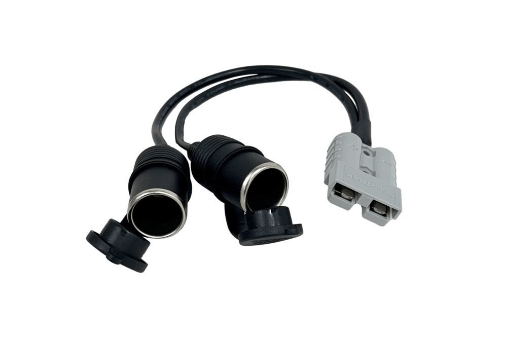 Wildtrak 50A Anderson Connector with Twin 12V Sockets 30cm