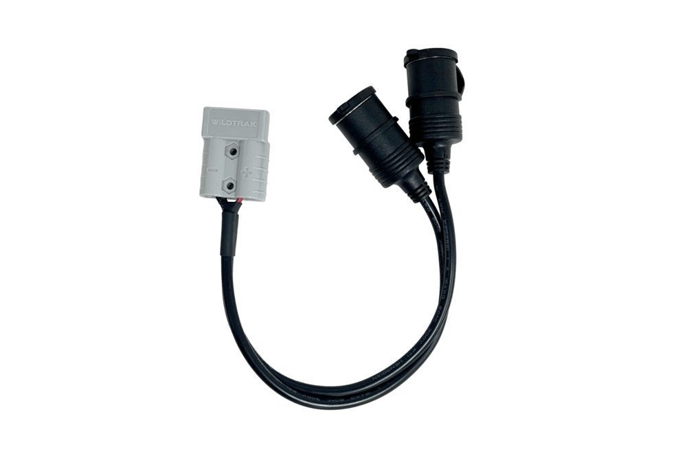 Wildtrak 50A Anderson Connector with Twin 12V Sockets 30cm