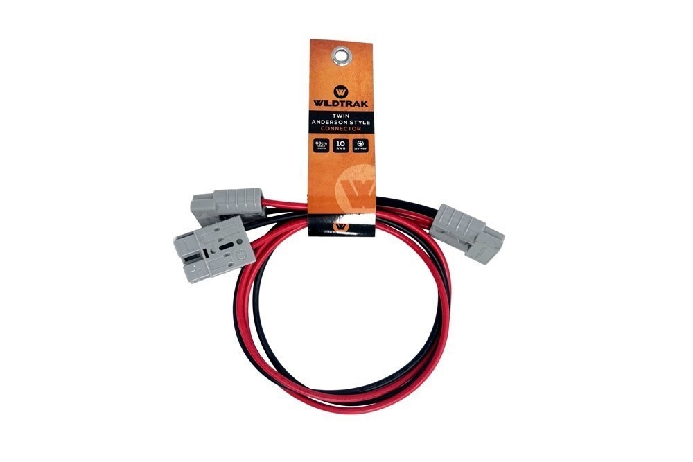 Wildtrak Twin Leads with 50A Anderson Connector 60cm