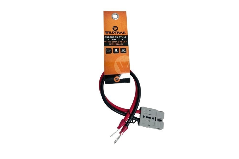 Wildtrak 8mm Eyelet Terminals with 50A Anderson Style Connector