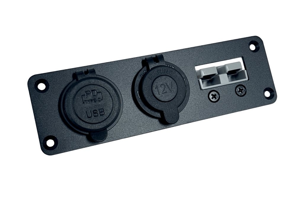 Wildtrak Panel Mount 50A Anderson Connector and USB-C PD Charger