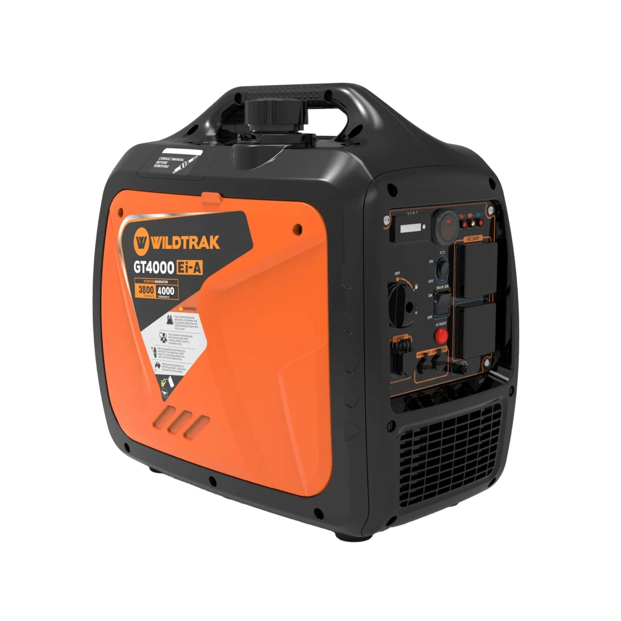 Wildtrak GT4000Ei-A Pro Silent Inverter Generator with Remote 4.0kW