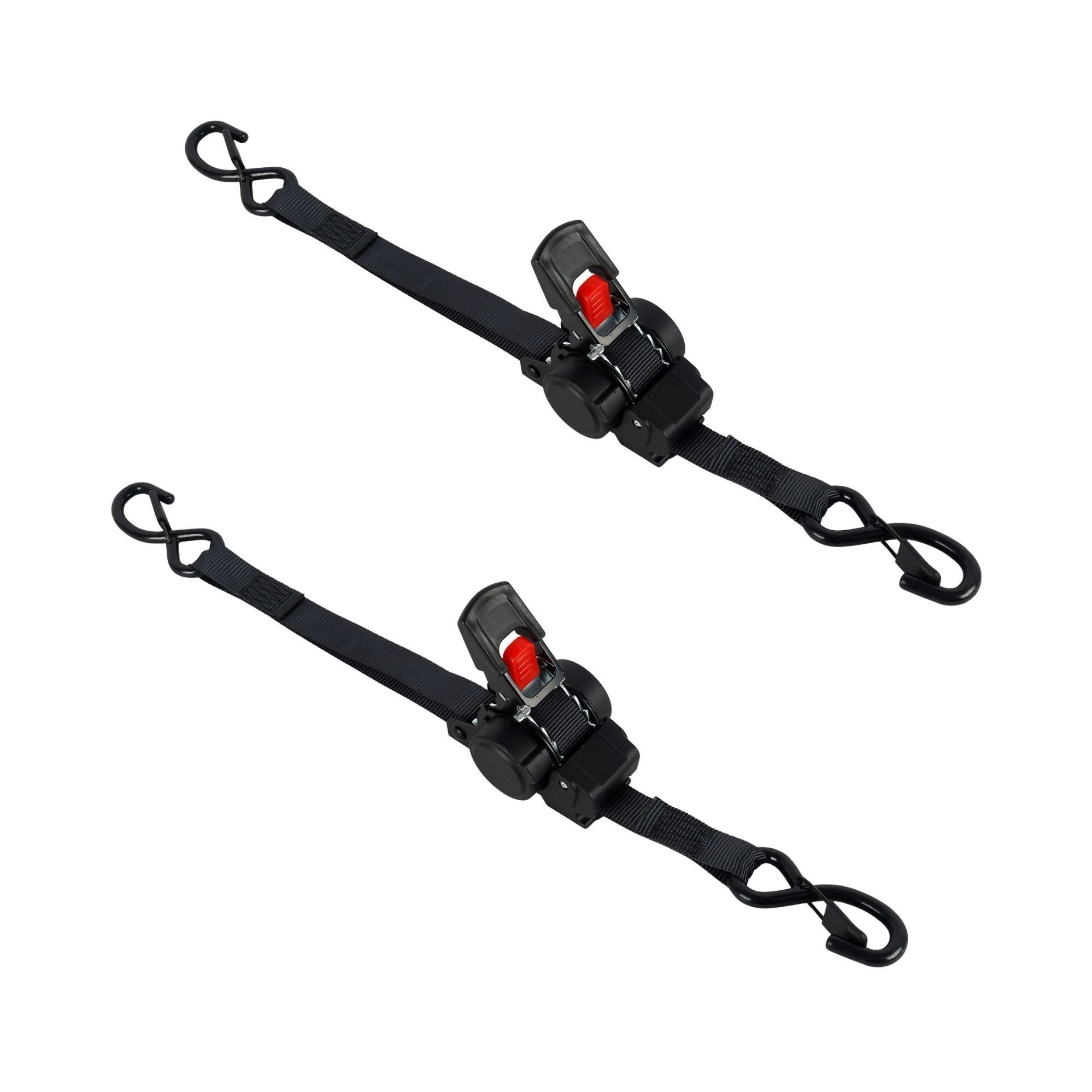 Wildtrak Heavy-Duty Retractable Ratchet Tie Down Strap 3.5m x 25mm Qty 2