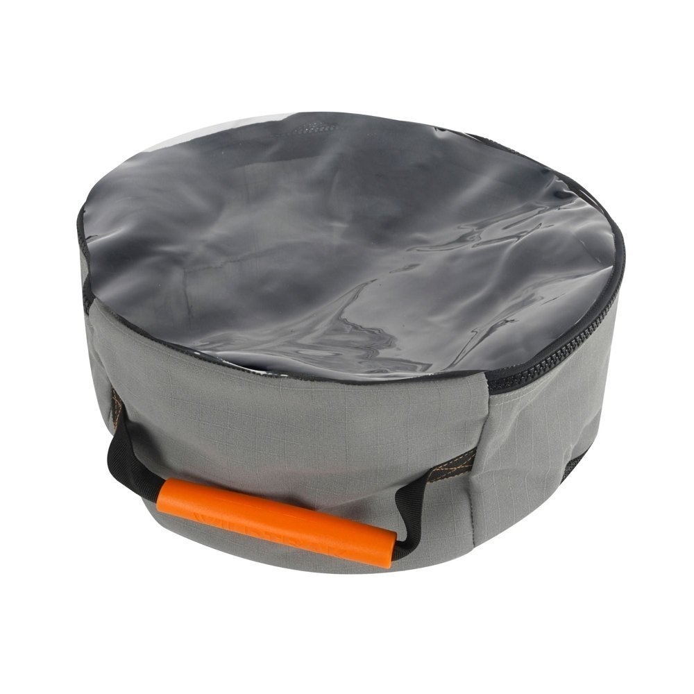 Wildtrak Round Heavy-Duty Mesh Base Clear Top Caravan/RV Storage Bag with Handles 40x19cm