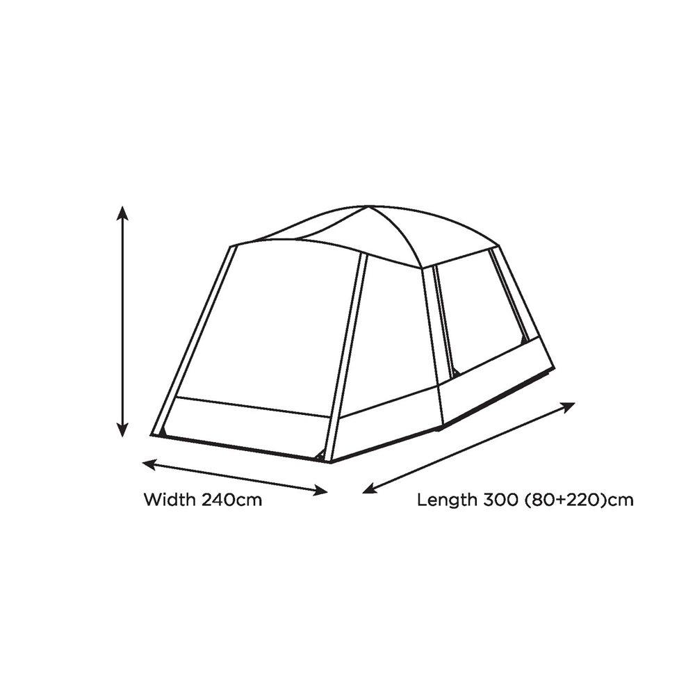Quest Cabin 4 Person Tent