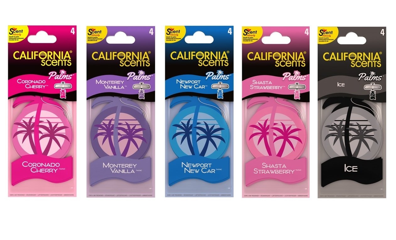 California Scents Palms Air Freshener Qty 4